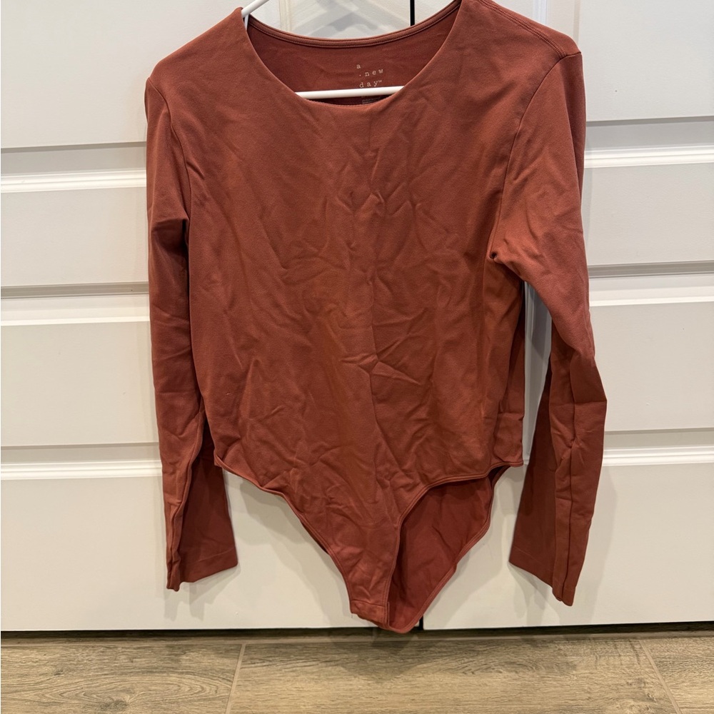 a new day Terracotta Long Sleeve Bodysuit